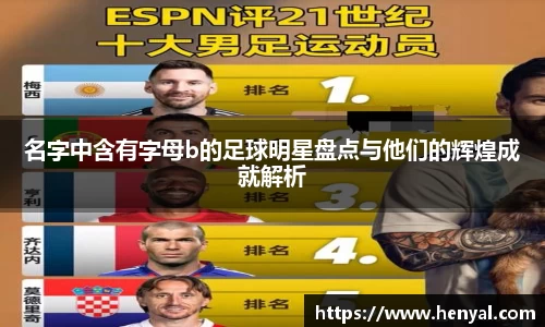 名字中含有字母b的足球明星盘点与他们的辉煌成就解析